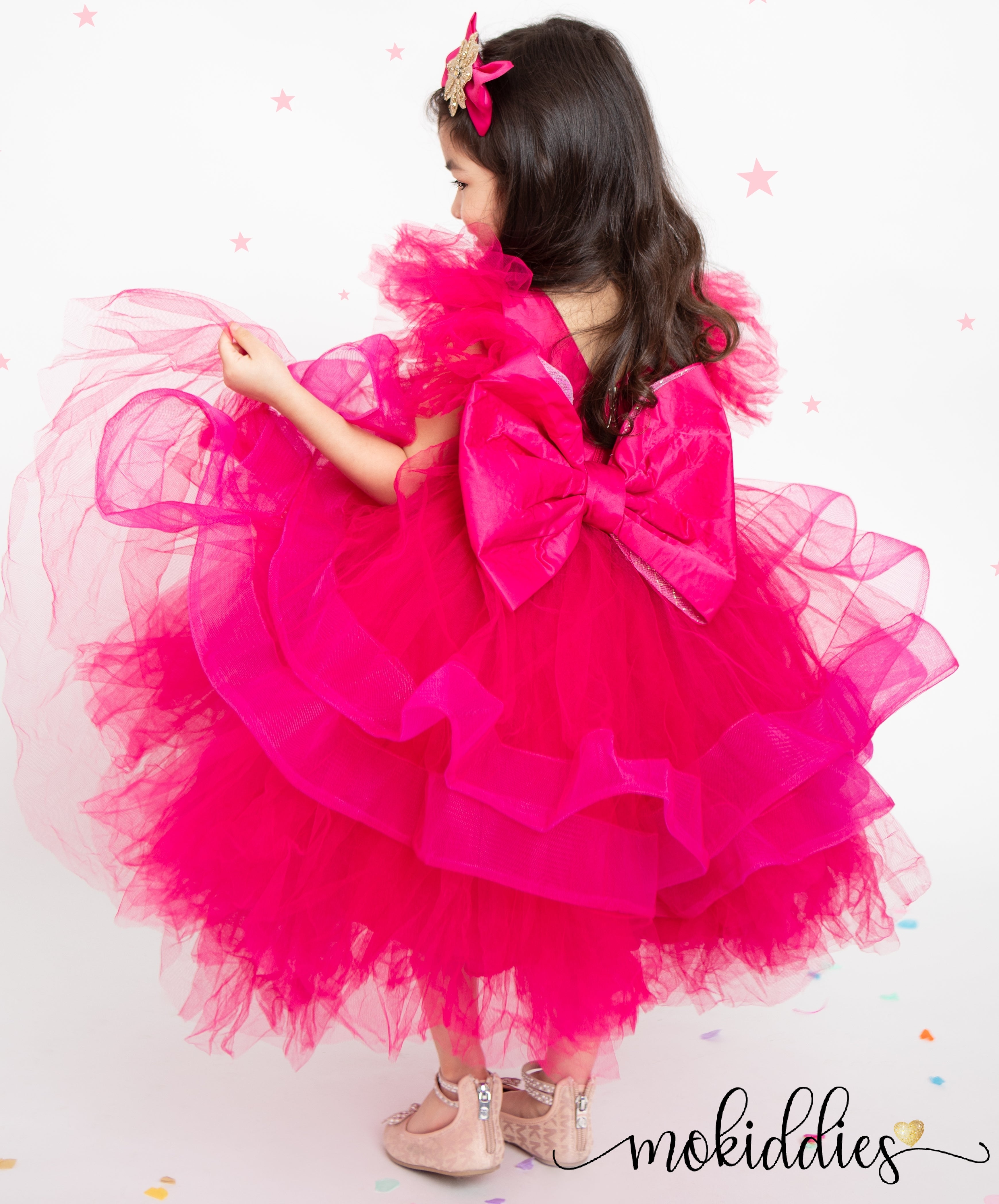 LOUISE DRESS (Fuschia Pink)