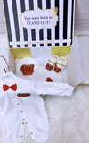 4 PIECE CROWN SET WITH WINGS (Red & Gold)