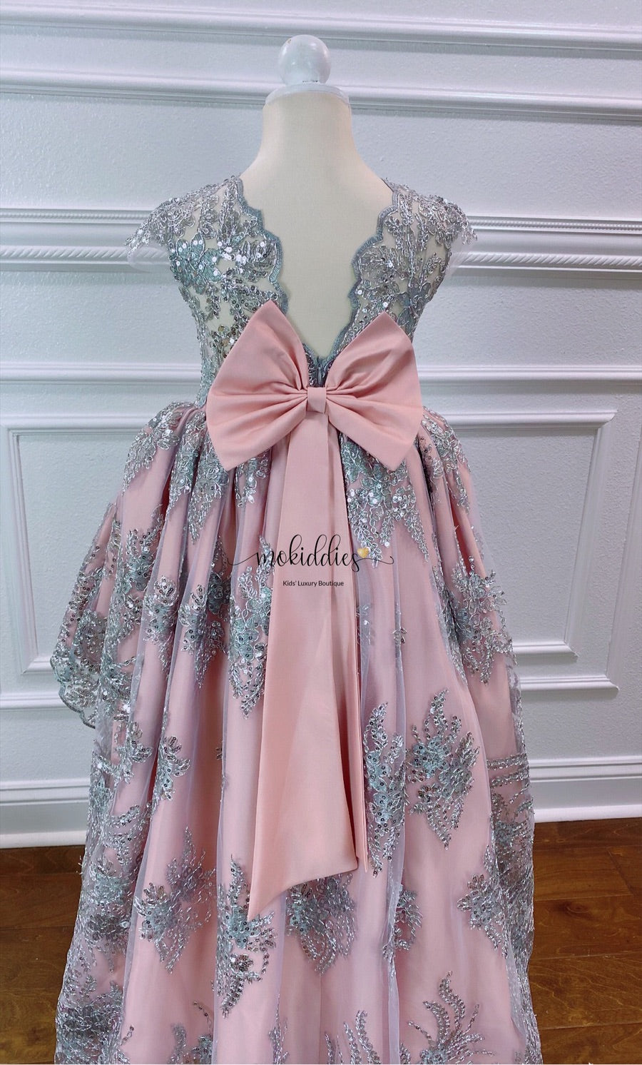 CALLIDORA DRESS with V-BACK (Blush)